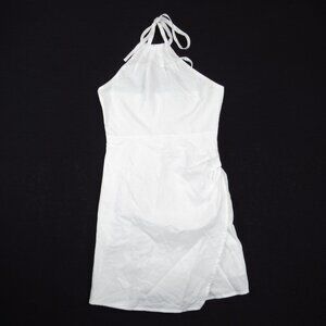 Rihoas White Linen Summer Halter Dress Women's Size XS NWT